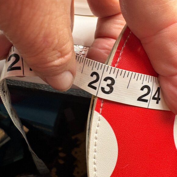 Mushroom-Shaped Red & White Faux Leather Crossbody Bag With Adjustable Strap - Picture 8 of 8